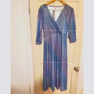 Beautiful Long Sleeve Iridescent Glitter Dress